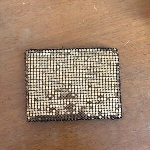 Vintage Gold Sequin Card Holder